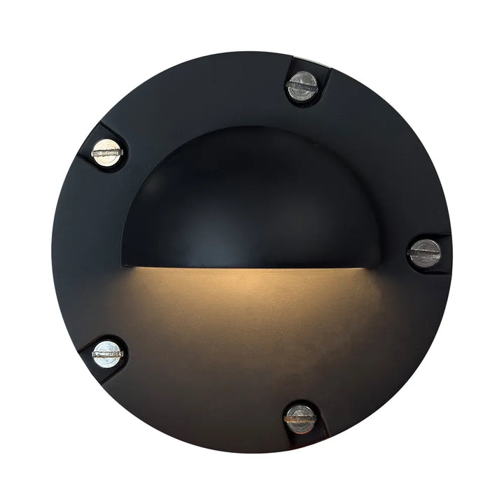 UNB02 4x/8x/12x Package Cast Brass Low Voltage Half Moon Round LED In-ground Well Light IP65 Waterproof with 5W 3000K Bulb