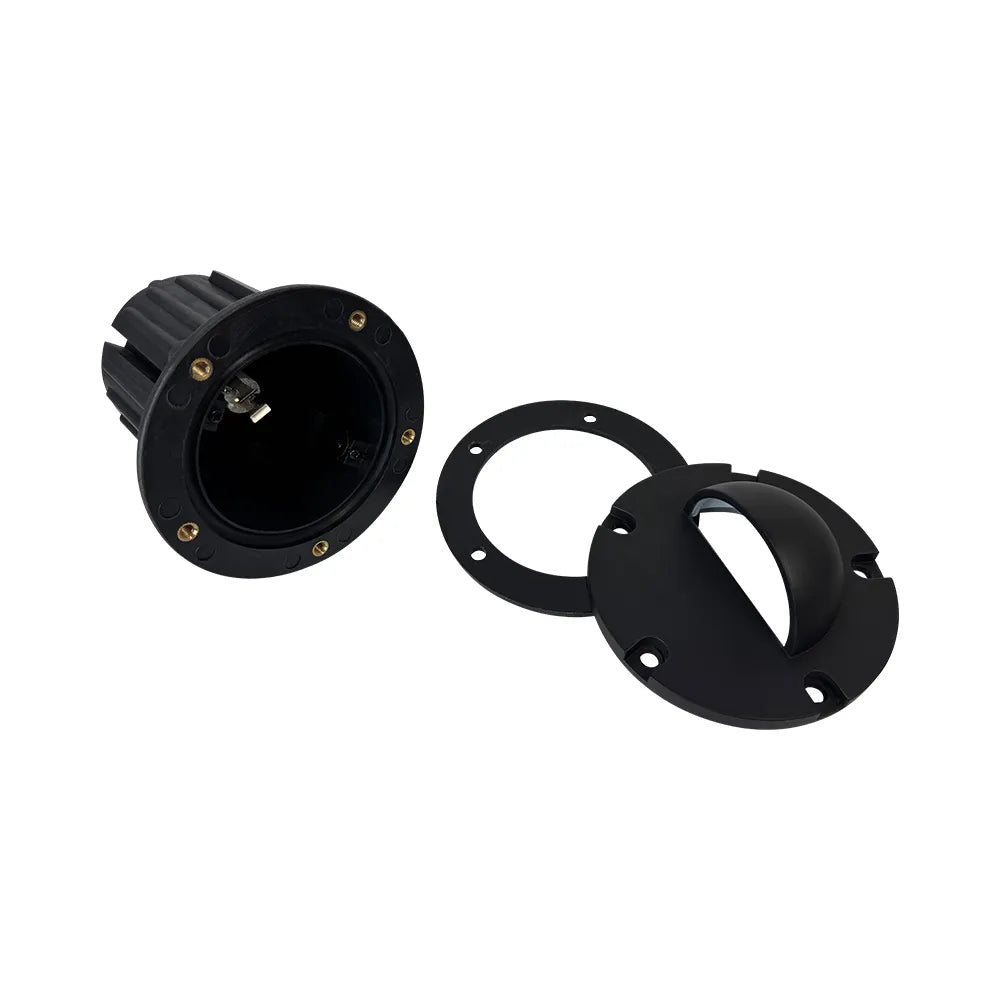 UNB02 4x/8x/12x Package Cast Brass Low Voltage Half Moon Round LED In-ground Well Light IP65 Waterproof with 5W 3000K Bulb