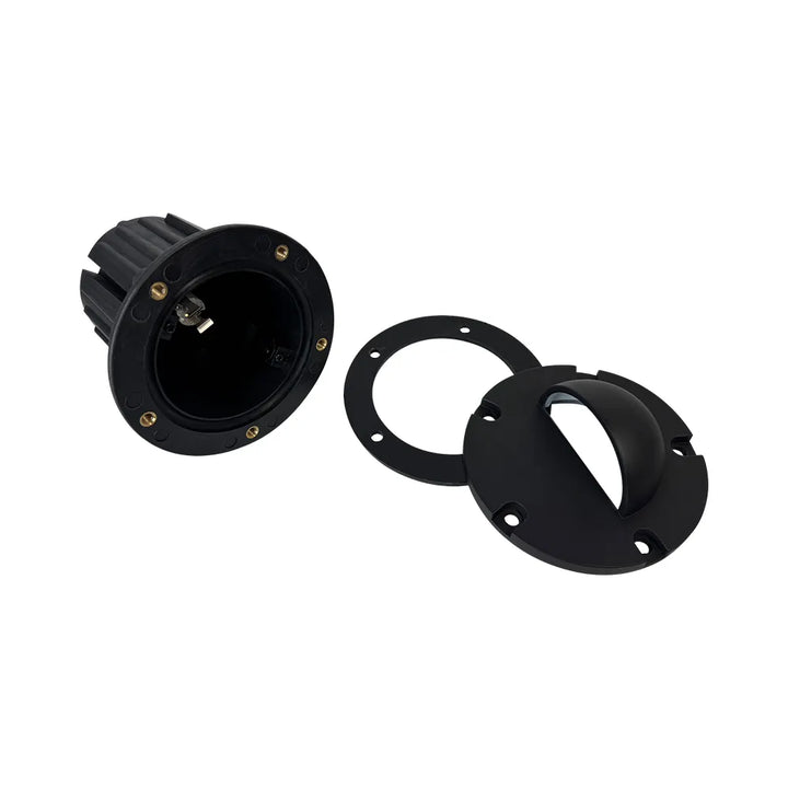 UNB02 4x/8x/12x Package Cast Brass Low Voltage Half Moon Round LED In-ground Well Light IP65 Waterproof with 5W 3000K Bulb