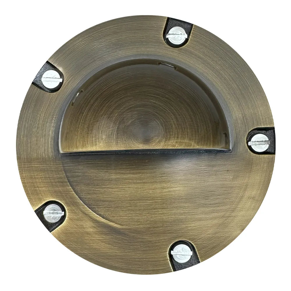 UNB02 Cast Brass In-Ground Well Light | Lamp Ready 12V Low Voltage Landscape Light