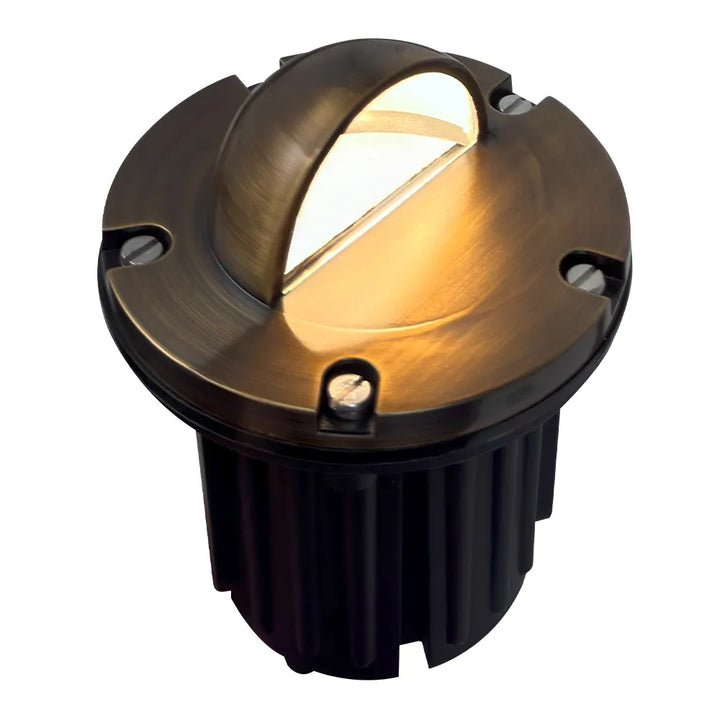 UNB02 Cast Brass In-Ground Well Light | Lamp Ready 12V Low Voltage Landscape Light