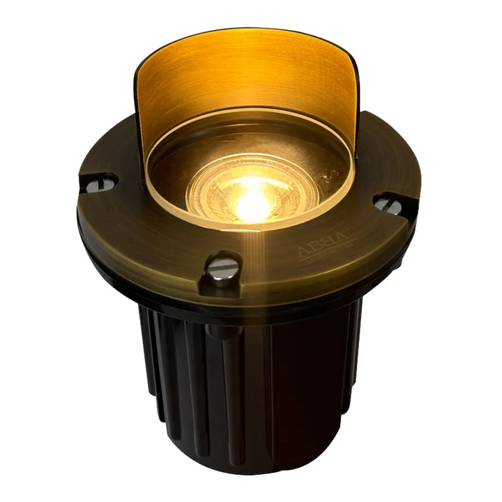 UNB03 Cast Brass In-Ground Well Light | Lamp Ready 12V Low Voltage Landscape Light