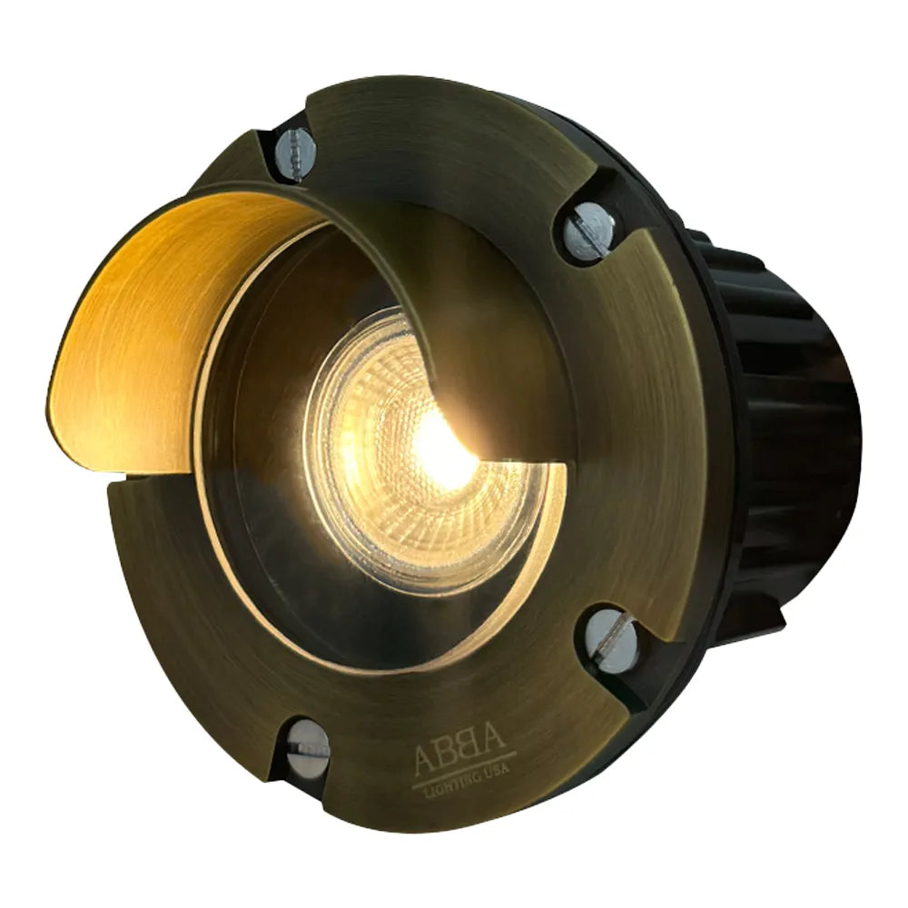 UNB03 Cast Brass In-Ground Well Light | Lamp Ready 12V Low Voltage Landscape Light