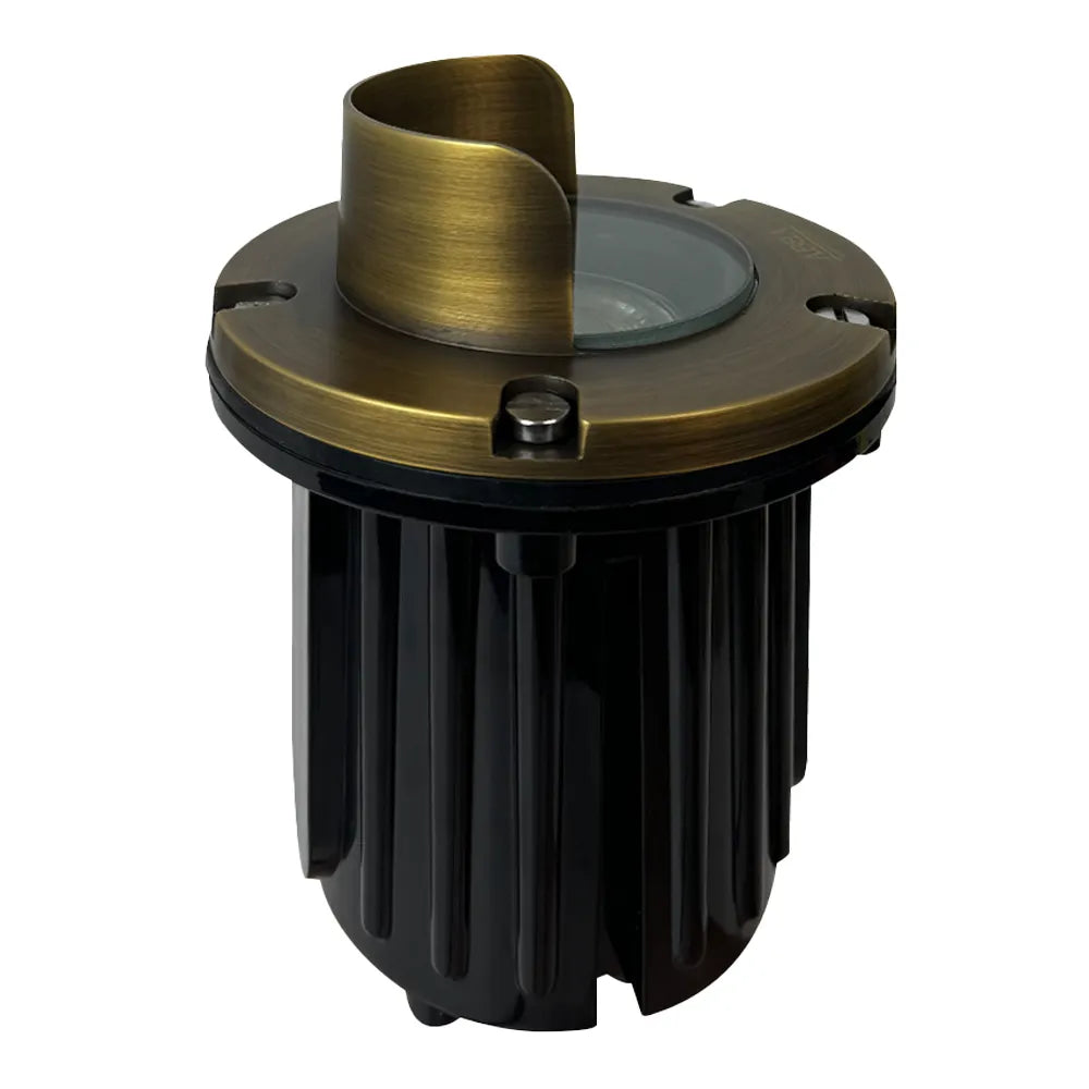 UNB03 Cast Brass In-Ground Well Light | Lamp Ready 12V Low Voltage Landscape Light