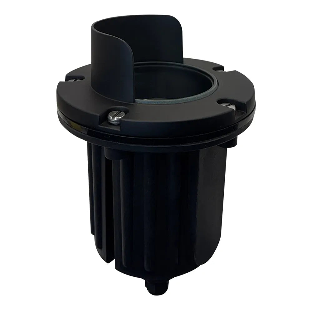 Outdoor Landscape Lighting LED 12V Low Voltage UNB03 Cast Brass In-Ground Well Light | Lamp Ready 12V Low Voltage Landscape Light Black Brass