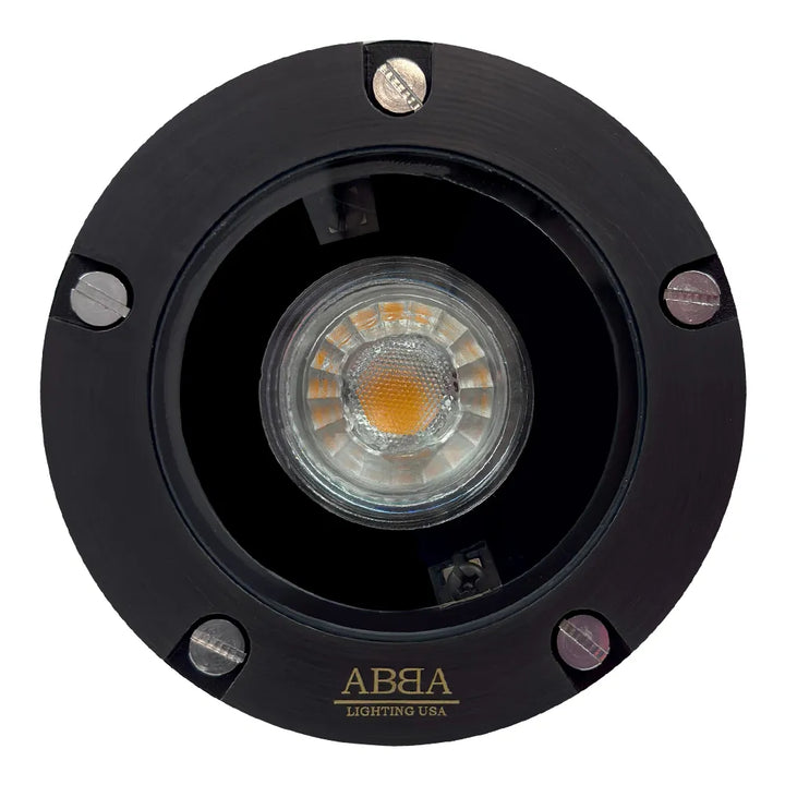 UNB04 Cast Brass In-Ground Well Light | Lamp Ready 12V Low Voltage Landscape Light