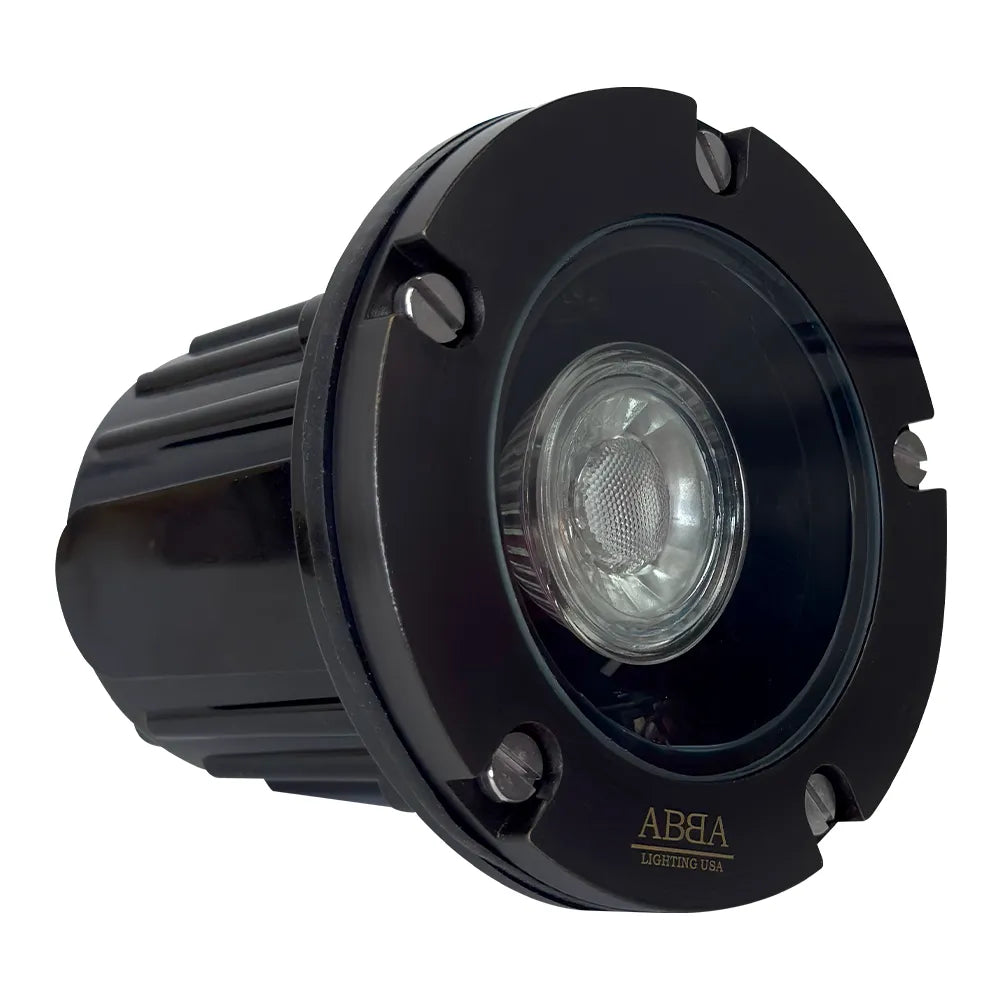 Outdoor Landscape Lighting LED 12V Low Voltage UNB04 4x/8x/12x Package Cast Brass 12V Low Voltage Round LED In-Ground Well Light IP65 Waterproof with 3W 3000K Bulb