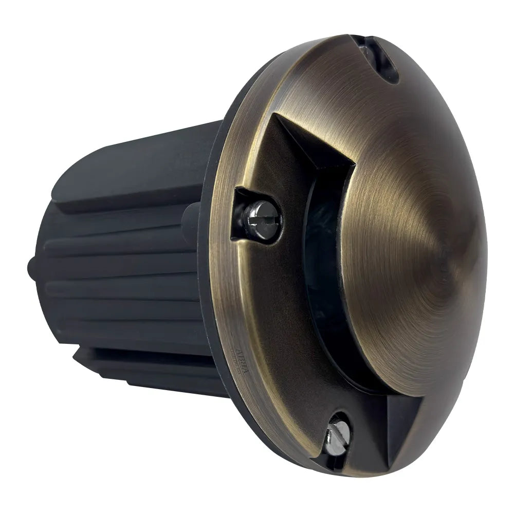 UNB09 Cast Brass In-Ground Well Light | Lamp Ready 12V Low Voltage Landscape Light