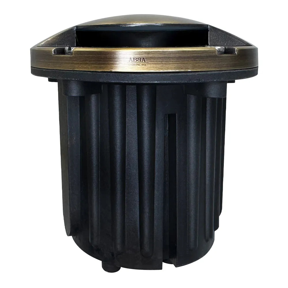 UNB09 Cast Brass In-Ground Well Light | Lamp Ready 12V Low Voltage Landscape Light