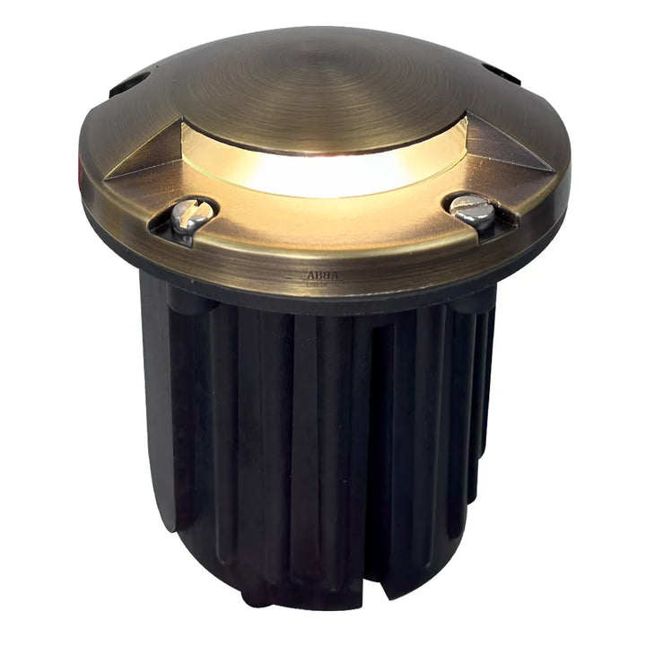UNB09 Cast Brass In-Ground Well Light | Lamp Ready 12V Low Voltage Landscape Light