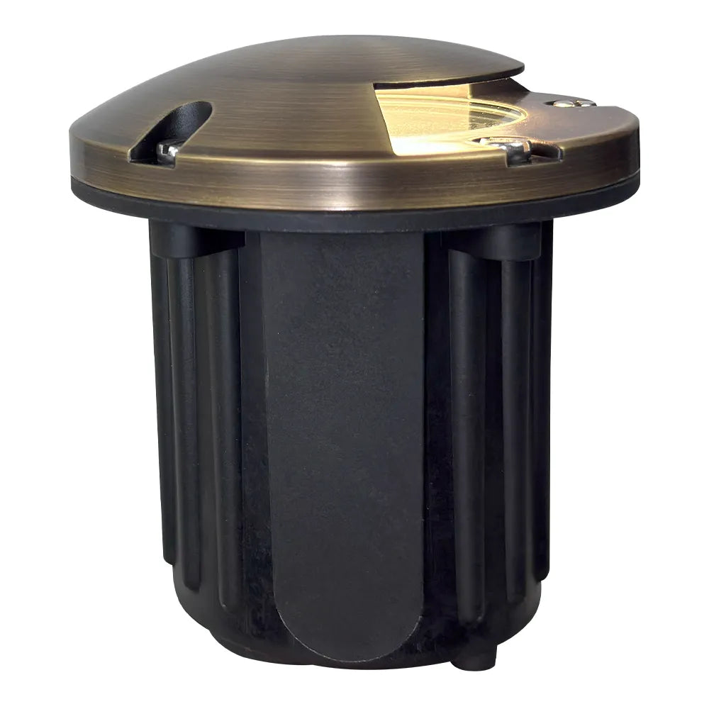 UNB09 Cast Brass In-Ground Well Light | Lamp Ready 12V Low Voltage Landscape Light