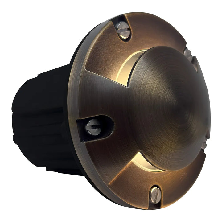 UNB10 Cast Brass In-Ground Well Light | Lamp Ready 12V Low Voltage Landscape Light