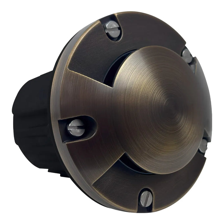 UNB10 Cast Brass In-Ground Well Light | Lamp Ready 12V Low Voltage Landscape Light