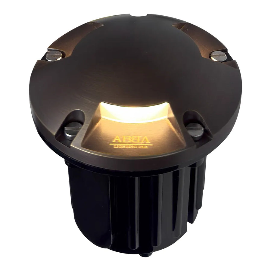Outdoor Landscape Lighting LED 12V Low Voltage UNB11 Cast Brass In-Ground Well Light | 12V Low Voltage Landscape Light Lamp Ready MR16 Socket