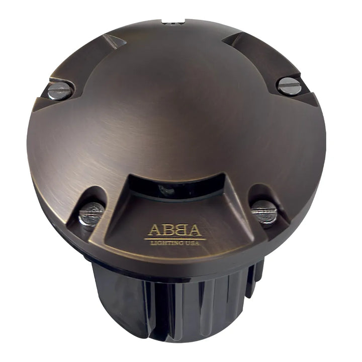 UNB11 Cast Brass In-Ground Well Light | Lamp Ready 12V Low Voltage Landscape Light