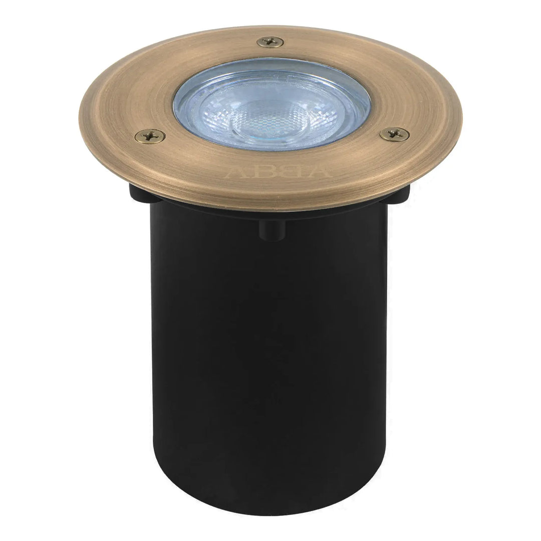 UNB12 Cast Brass In-Ground Well Light | Lamp Ready 12V Low Voltage Landscape Light