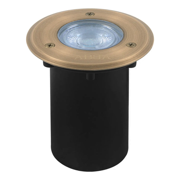 UNB12 Cast Brass In-Ground Well Light | Lamp Ready 12V Low Voltage Landscape Light