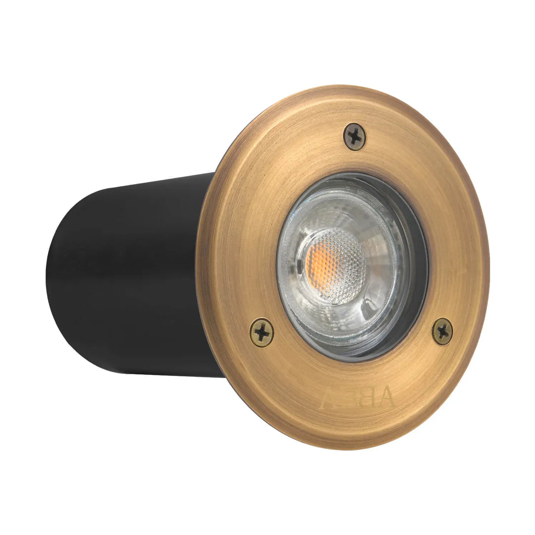 UNB12 Cast Brass In-Ground Well Light | Lamp Ready 12V Low Voltage Landscape Light
