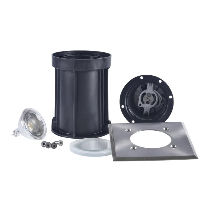 UNS01 Stainless Steel In-Ground Well Light | Lamp Ready 12V Low Voltage Landscape Light