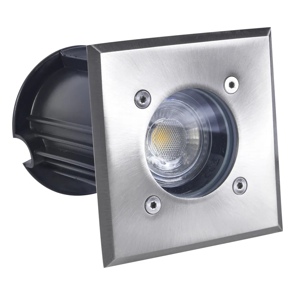 Outdoor Landscape Lighting LED 12V Low Voltage UNS01 Stainless Steel In-Ground Well Light | Lamp Ready 12V Low Voltage Landscape Light