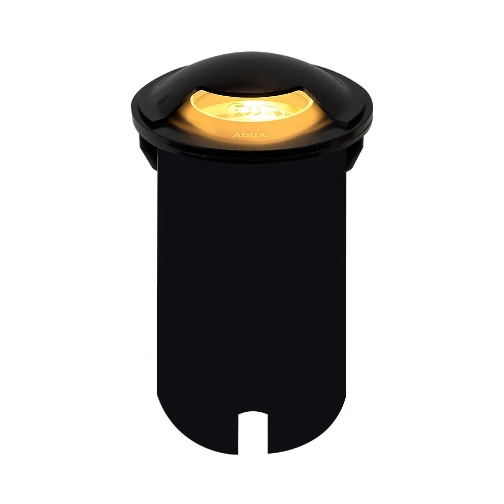 UNS03 4x/8x/12x Package Stainless Steel Mono Directional One Slit In-Ground Low Voltage LED In Ground Landscape Lighting with 5W 3000K Bulb