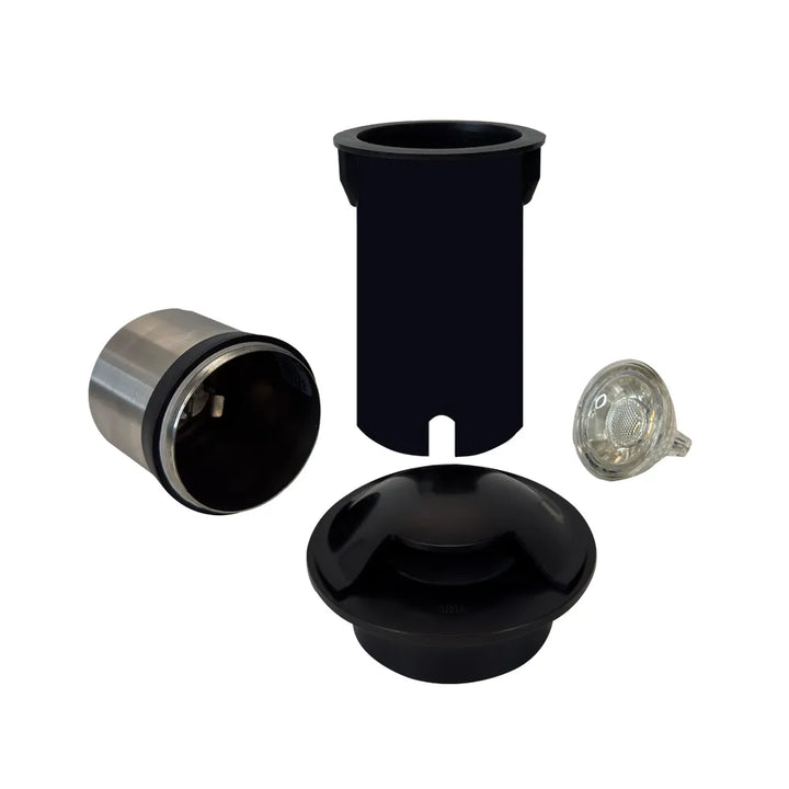 UNS03 4x/8x/12x Package Stainless Steel Mono Directional One Slit In-Ground Low Voltage LED In Ground Landscape Lighting with 5W 3000K Bulb
