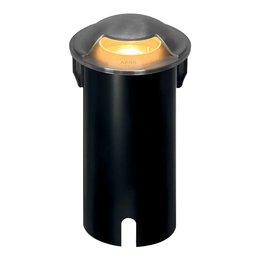 Outdoor Landscape Lighting LED 12V Low Voltage UNS03 Stainless Steel Mono Directional One Slit In-Ground 12V Low Voltage LED In Ground Landscape Lighting