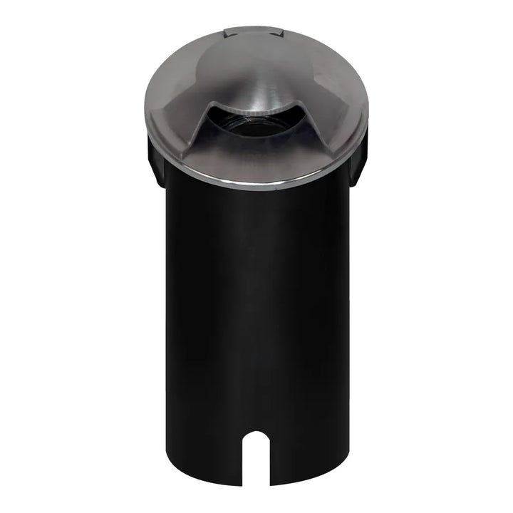 Outdoor Landscape Lighting LED 12V Low Voltage UNS05 4x/8x/12x Package Stainless Steel Tri Directional Three Slit In-Ground 12V Low Voltage LED In Ground Landscape Lighting with 5W 3000K Bulb