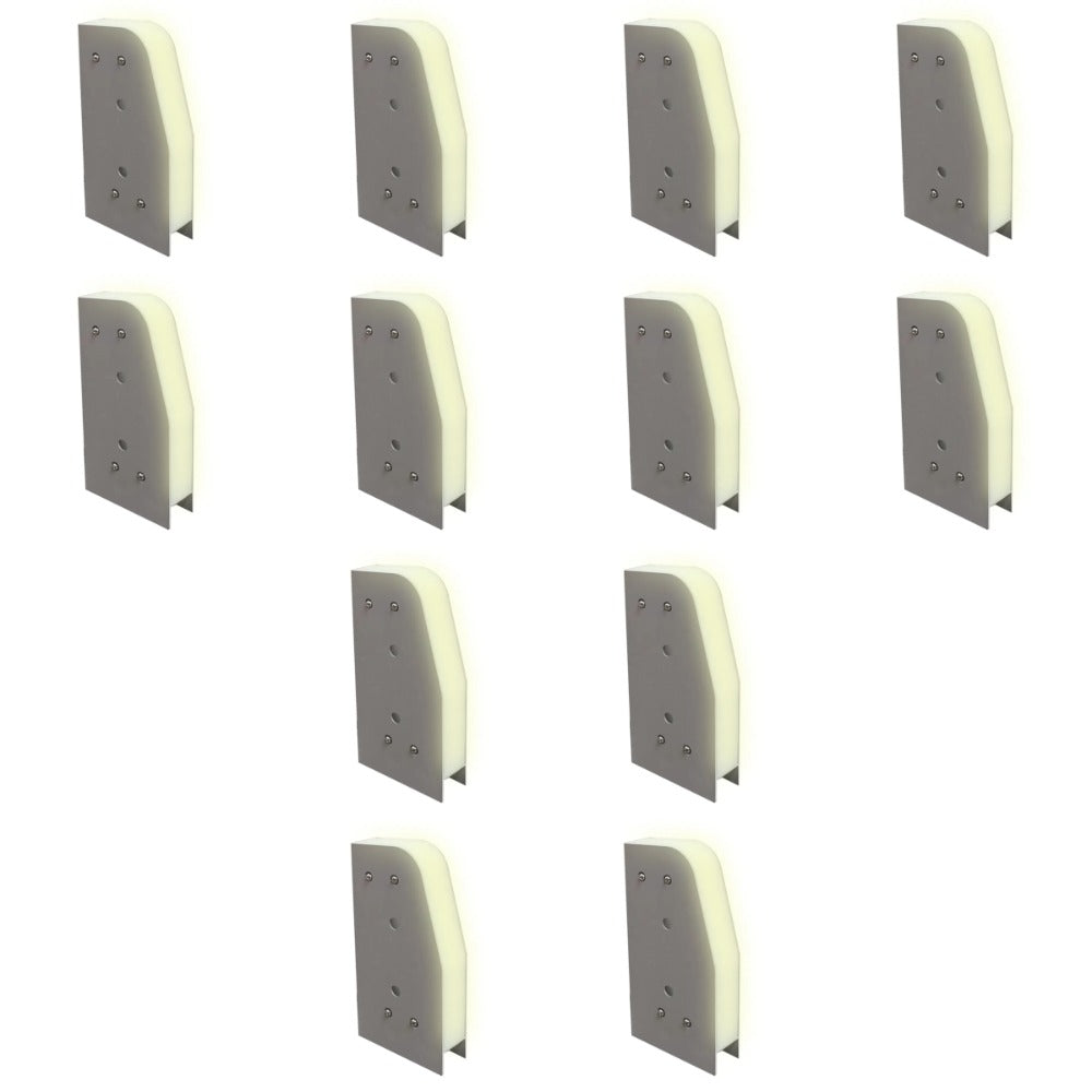 CRG34 4x/8x/12x 3.9″x 1.37″ x 7.8″ Paver Well Light - Heavy Duty Cast Aluminum, IP65 3.5W 3000K AC/DC 12V Low Voltage COB