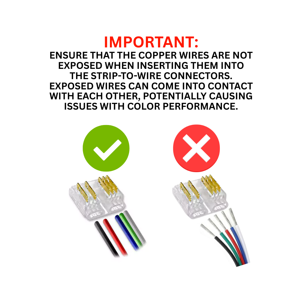 Outdoor Landscape Lighting LED 12V Low Voltage 5-Pack SLD 3-Pin Low Voltage CCT COB LED Strip Connectors - 10mm & 12mm Dotless Strip Lights