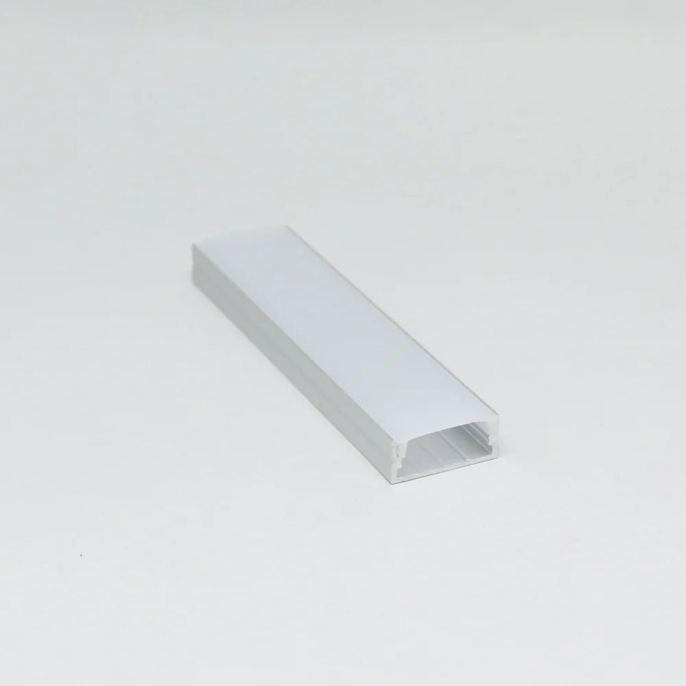 Outdoor Landscape Lighting LED 12V Low Voltage BN259 Large Rectangular 8 ft Aluminum Channel 0.90" x 0.40" 10 Pack LED Strip Light Cover End Caps