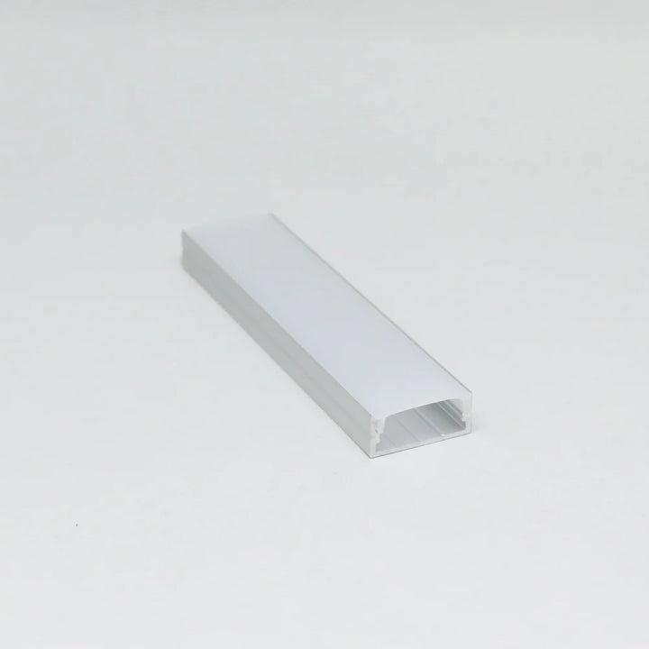 Outdoor Landscape Lighting LED 12V Low Voltage BN259 Large Rectangular 8 ft Aluminum Channel 0.90" x 0.40" 10 Pack LED Strip Light Cover End Caps