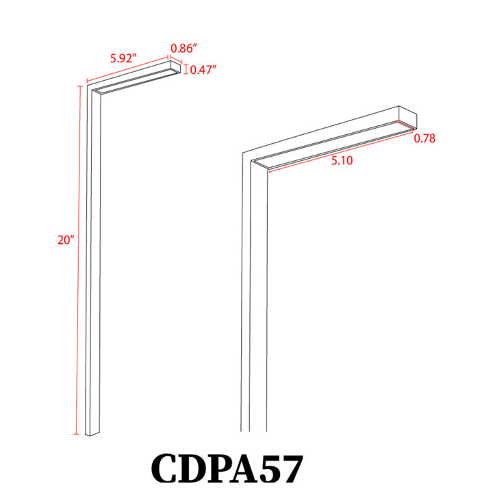 CDPA57 Cast Aluminum Path Light | 3W 3000K Warm White Integrated LED Low Voltage Landscape Light