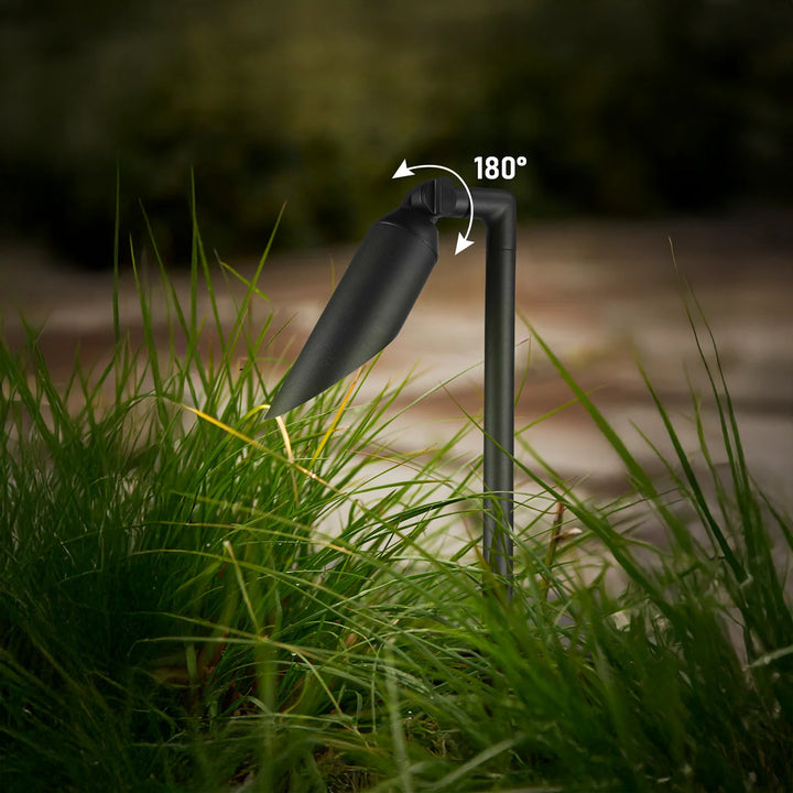 SPAL01 Acuto Tall Spotlight Low Voltage Aluminum 7W 3000K Warm White MR16 LED Spotlight Outdoor Landscape Lighting