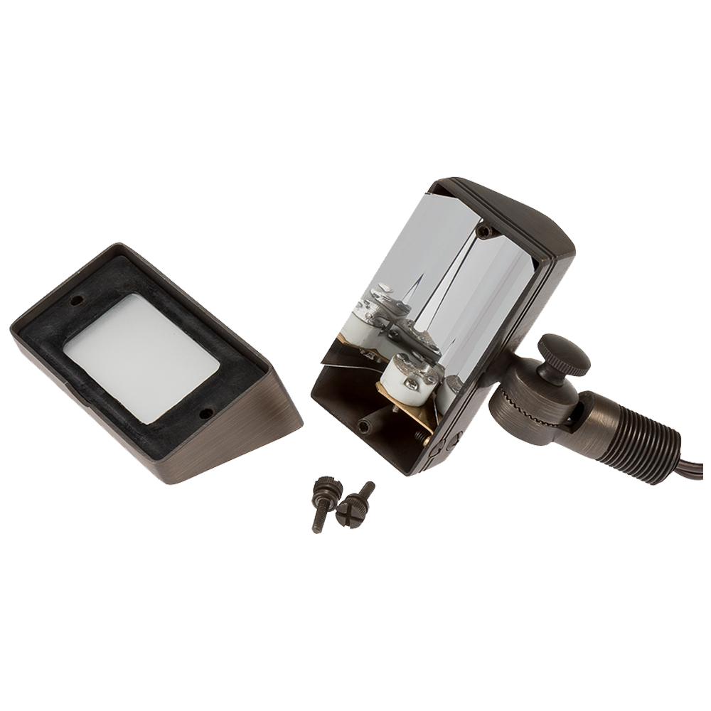 FPB01 4x/8x/12x Package Brass Rectangular LED Directional Floodlight Adjustable Lighting 3W 3000K Bulb
