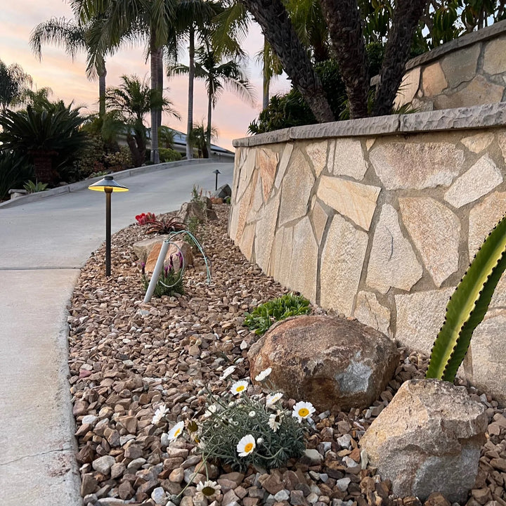Outdoor Landscape Lighting LED 12V Low Voltage BPLP04 Rein Brown Brass Path Light Low Voltage Outdoor Lighting