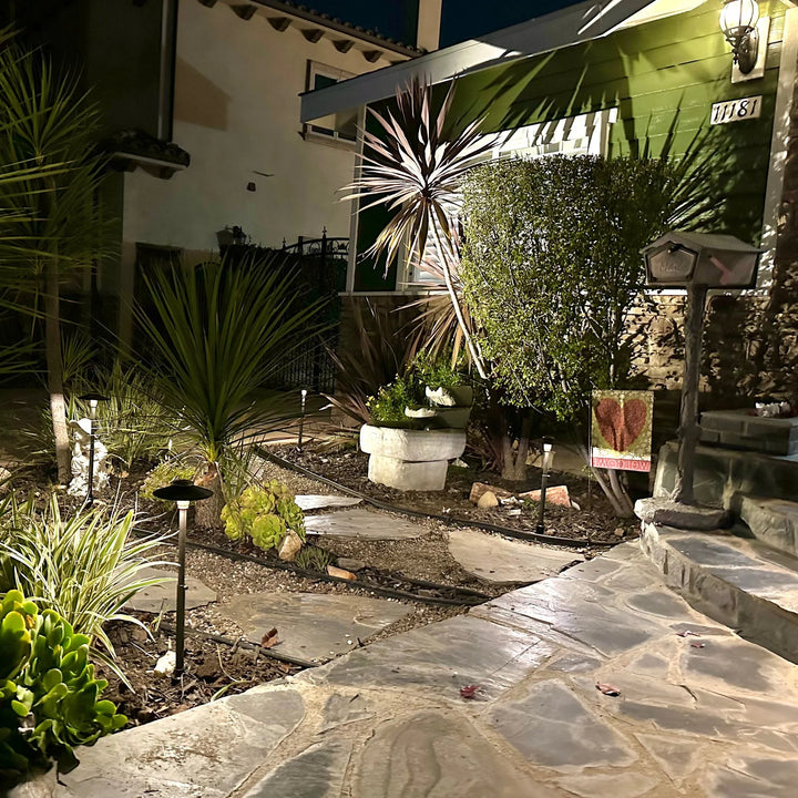 BPLP11 Stelvio SH BAB Brass Path Light Low Voltage Outdoor Lighting