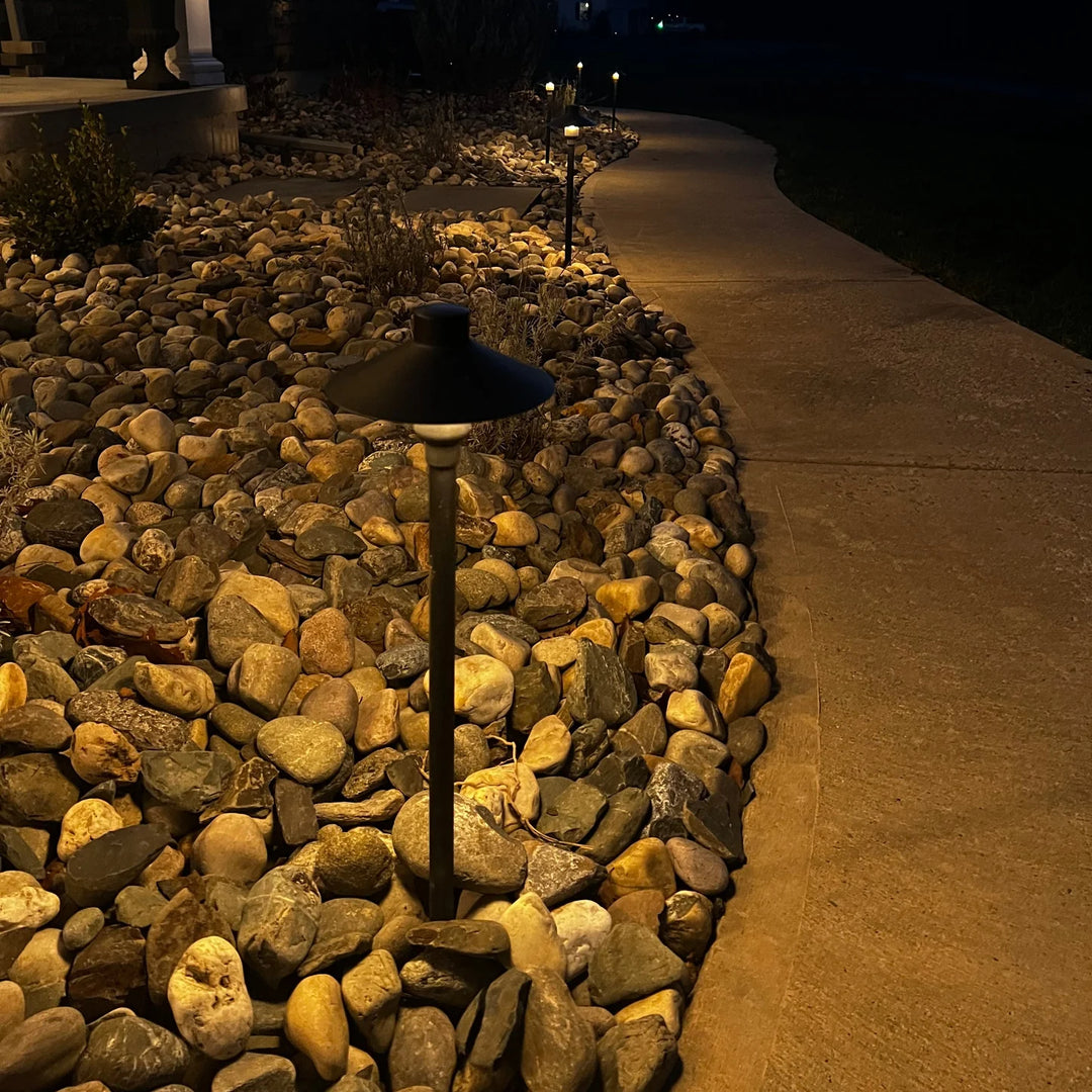 BPLP08 Tulay BH 18" Antique Brass Path Light Low Voltage Landscape Lighting