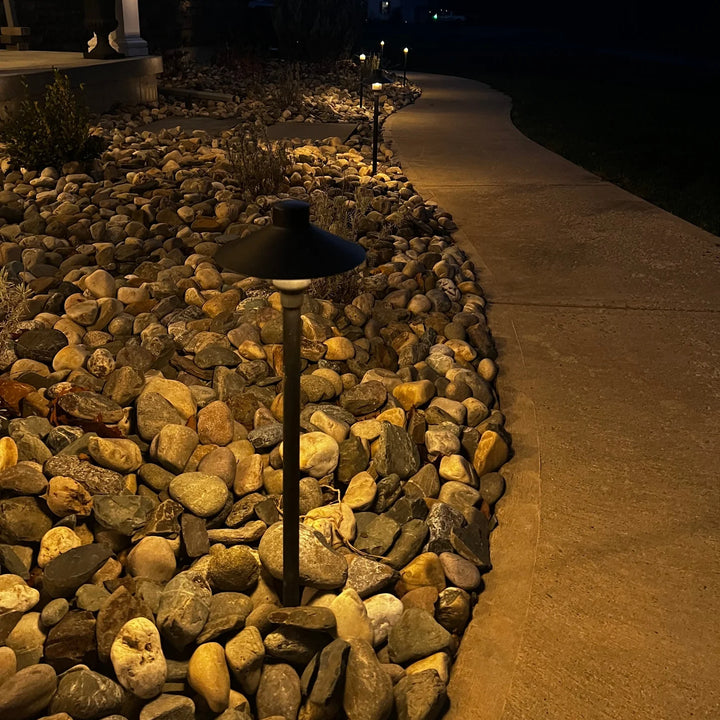 BPLP08 Tulay BH 18" Antique Brass Path Light Low Voltage Landscape Lighting
