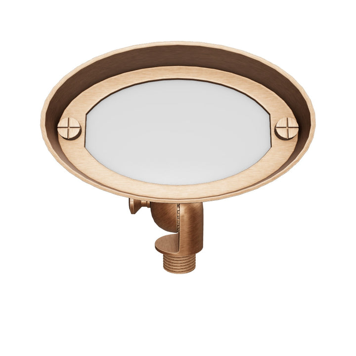 FPB03 Cast Brass Floodlight | Lamp Ready 12V Low Voltage Landscape Light G4 Socket