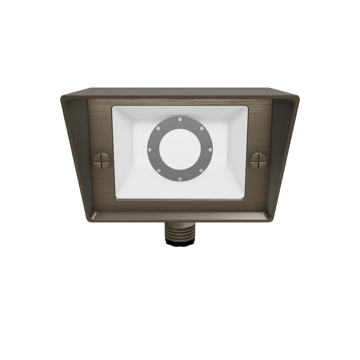 FPB05 4x/8x/12x Package Cast Brass Rectangular LED 12V Low Voltage Directional Floodlight Adjustable Landscape Lighting with MR16 5W 3000K Bulb