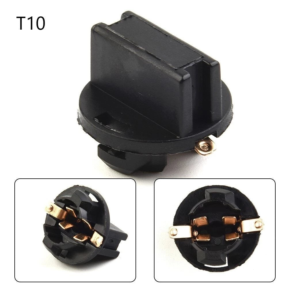 20 Pack Plastic Twist Lock Sockets for W5W 168 194 Wedge Bulb Base for Instrument Panel & Dash Lights Package – Heat-Resistant Light Bulb Holder  – Plug in Light Bulb Extension Parts Replacement Sockets