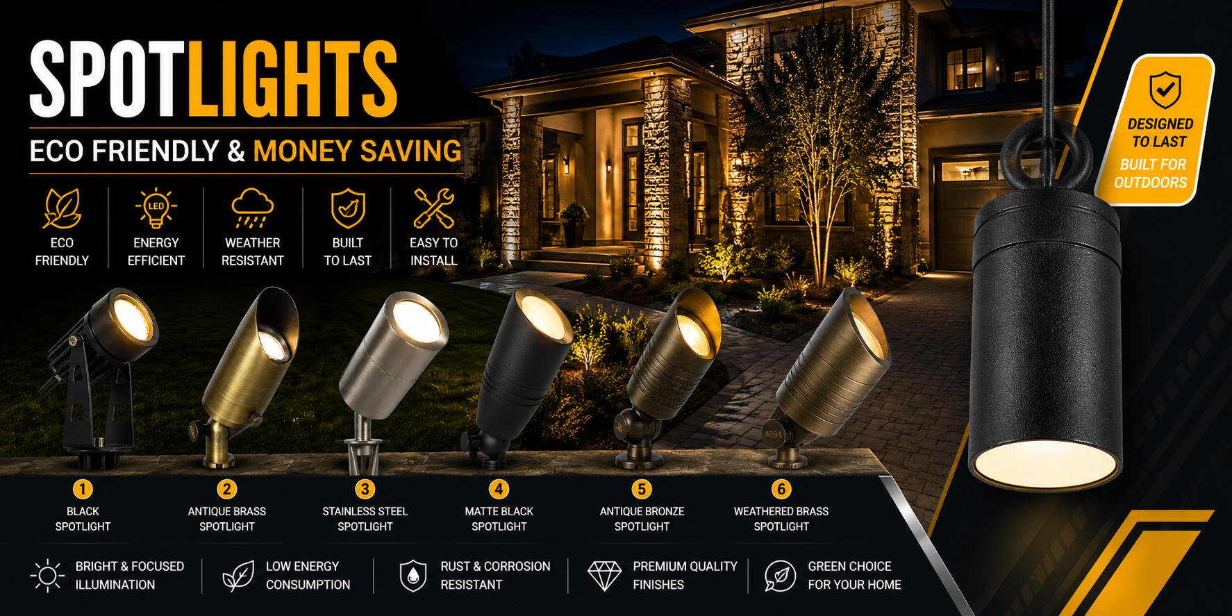 Out Led Spotlight Outdoor LED Spotlights | Brighten Your Yard in Style