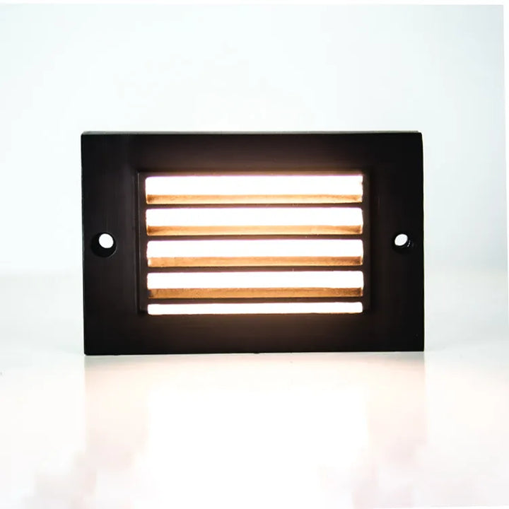 Outdoor Landscape Lighting LED 12V Low Voltage STB07 Cast Brass Step Light | 2W 3000K Warm White Integrated LED 12V Low Voltage Landscape Light