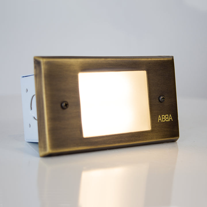 Outdoor Landscape Lighting LED 12V Low Voltage STB11 Cast Brass Step Light | 1.5W 3000K Warm White Integrated LED 12V Low Voltage Landscape Light