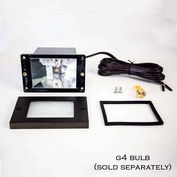 STB15 4x/8x/12x Package Horizontal Waterproof LED Brass Brick Lights Outdoor Edge Step Light 12V Low Voltage 3W 3000K Bulb