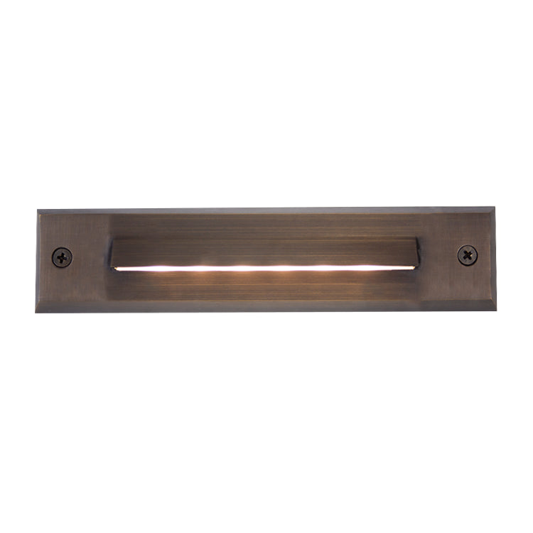 STB16 4x/8x/12x Package 2W LED Cast Brass Surface Mounted Slim Horizontal Outdoor & Indoor Step Light