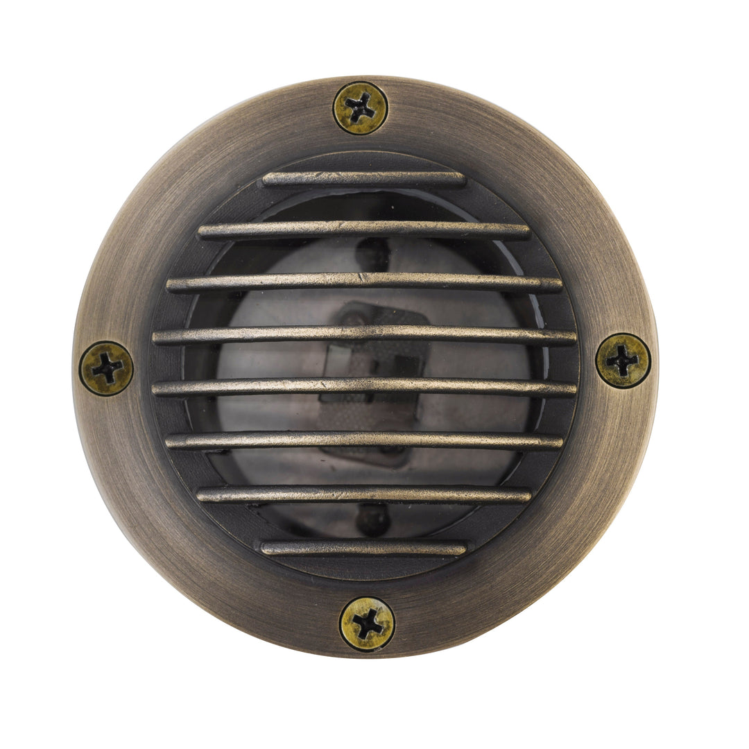 UNBP1 Tulay Antique Brass In-Ground Well Light Grill Face Low Voltage Landscape Lighting