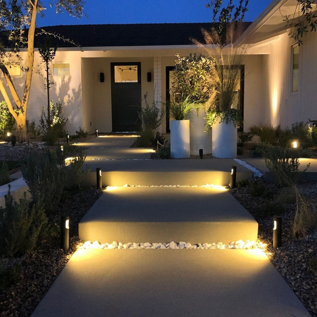 Cybelle Solid Cast Brass Bollard Pathway Light Natural Bronze Low Voltage Outdoor Lighting