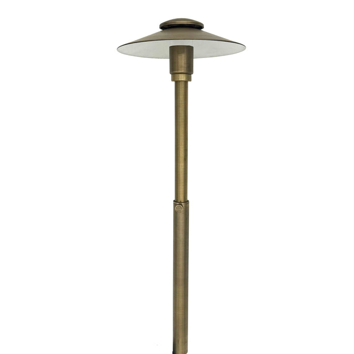 Stelvio Antique Brass Adjustable Path Light Low Voltage Outdoor Lighting